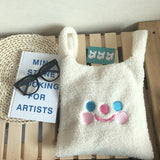 Plush Shoulder Bag Winter Cartoon Handbags Cute Face